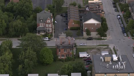 aerial view of homes near downtown detroit-2