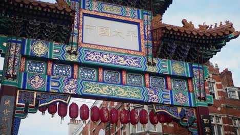 Aufnahmen-Des-Begrüßungsschilds-Von-London-Chinatown