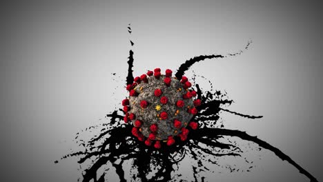 ilustración del microbio del coronavirus
