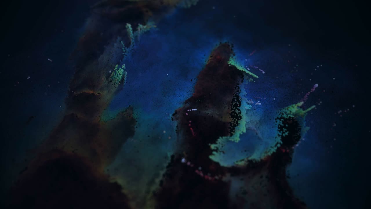 Unique Particle Recreation of the Eagle Nebula