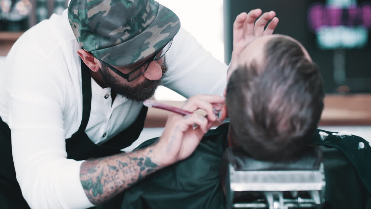 Soon he'll be looking as sharp as that razor