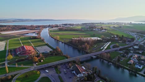 Canton-Seeland-Gals-Switzerland-residential-layout-aerial