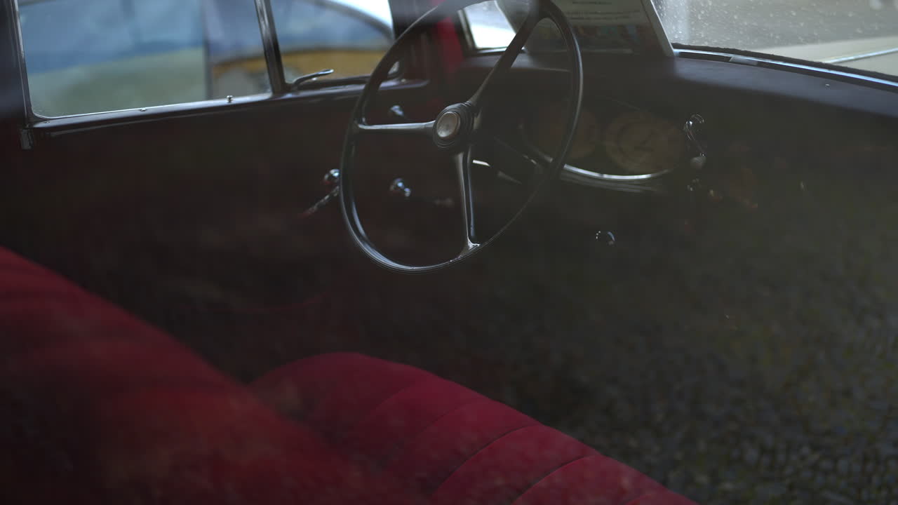 빈티지 자동차 인테리어