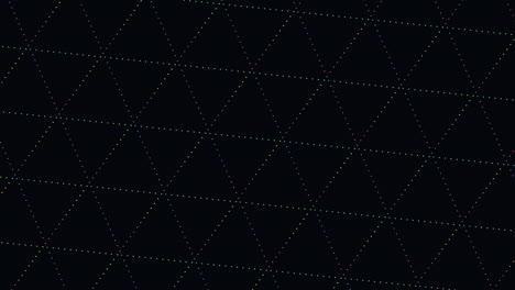 patrón de cuadrícula de intersección colorida en fondo negro