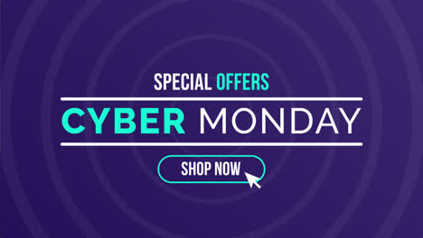 an animation of a flat design cyber monday banners pack