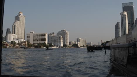 skyline of city at sunset