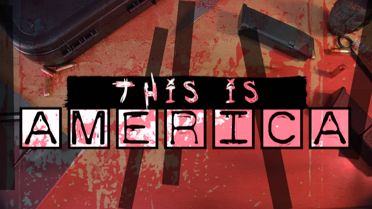 택티컬 장비 위에 아메리카 모션 그래픽을 얹은 모습입니다.