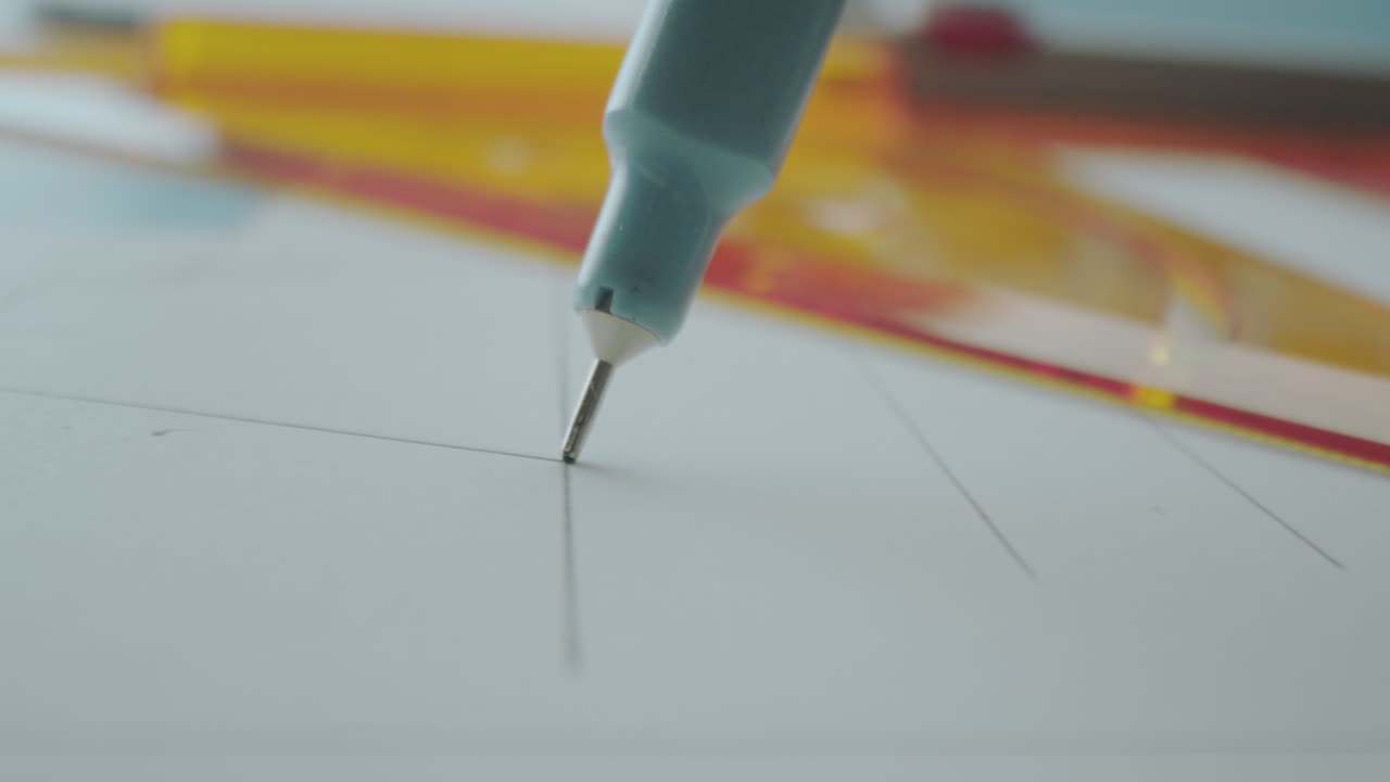 Technical Drawing with Pen and Ruler