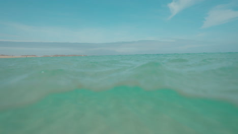 clear turquoise water at beach