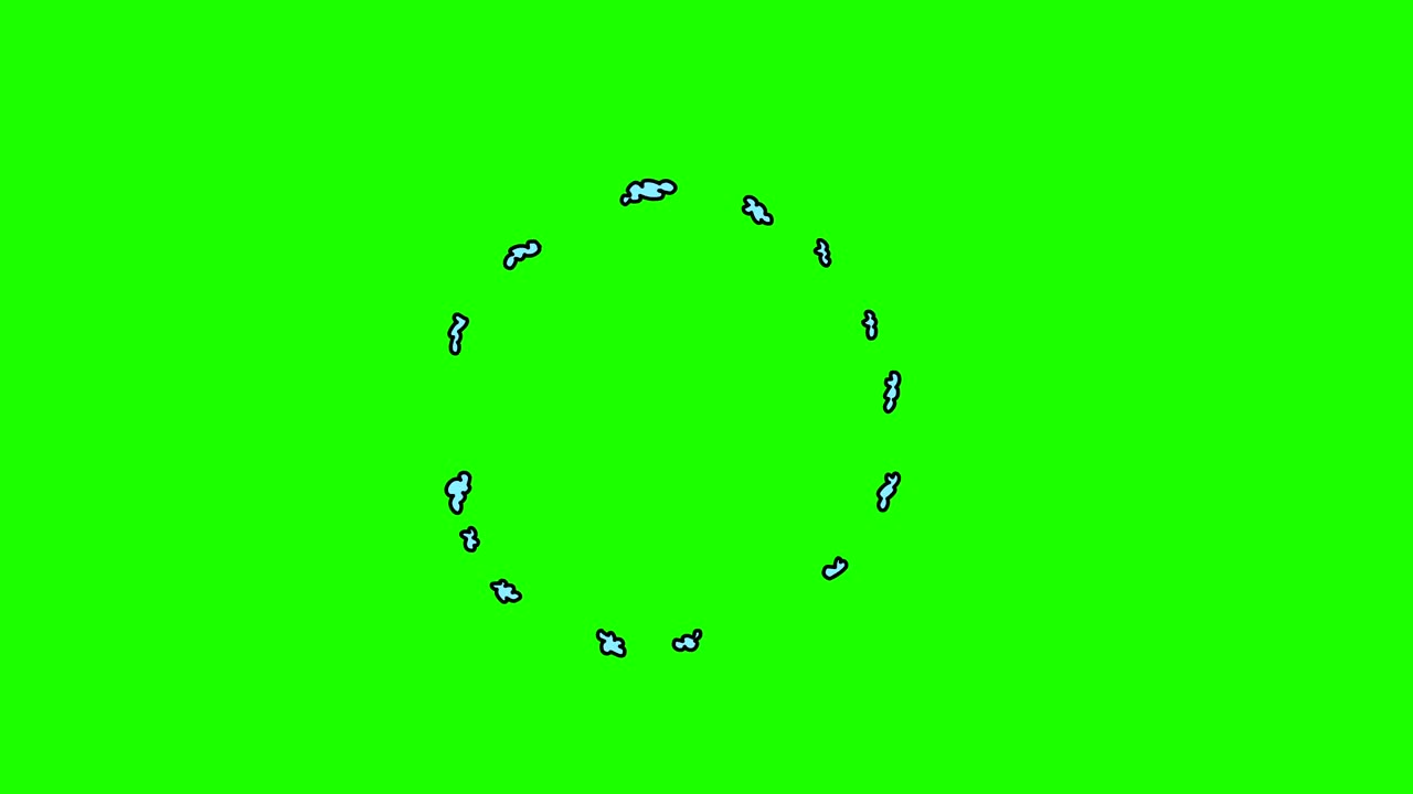 dibujado a mano marco por marco animación de la explosión de dibujos animados. burs cómicos de estilo retro