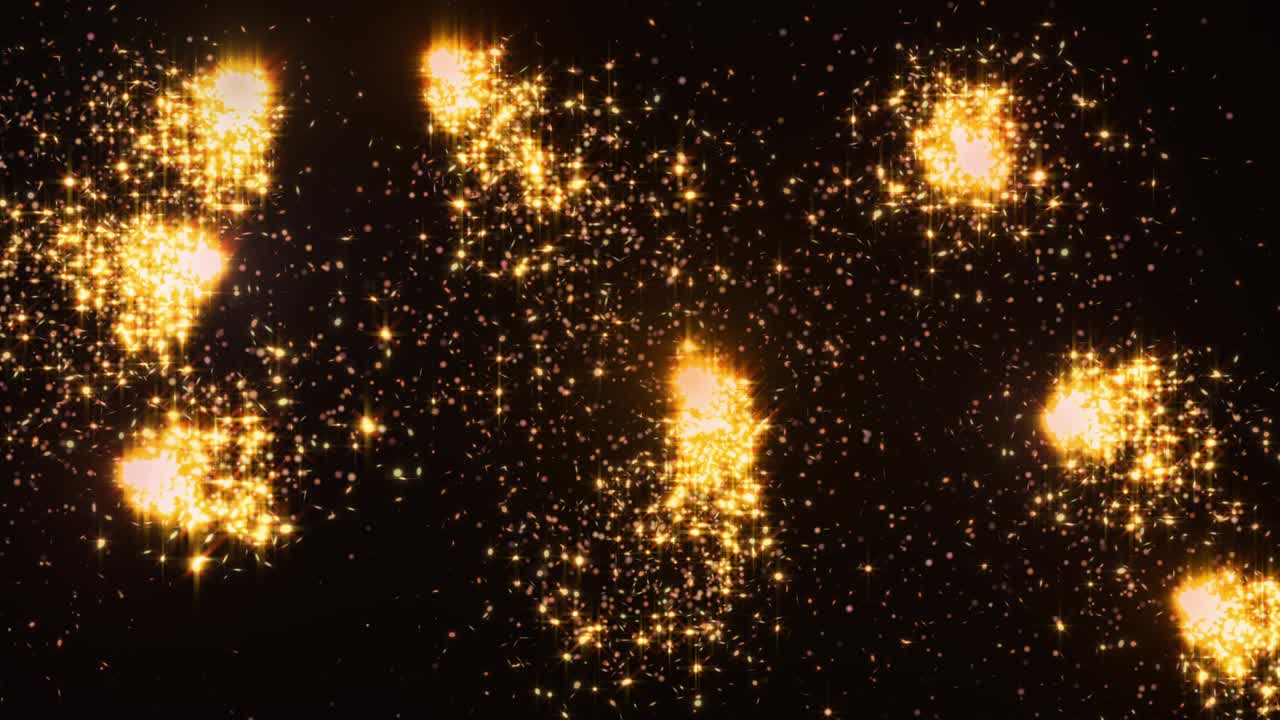 Loop Flowing Particle Trails Glow Shiny Element Swirl And Floating 4k Motion.