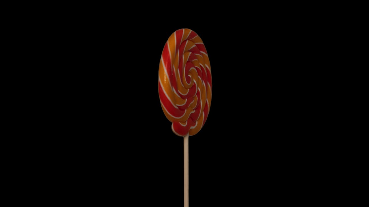 круглый цветный леденчик вращается