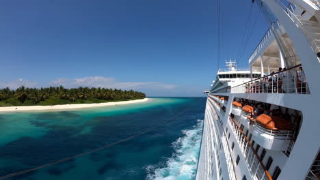 cruise ship views tropical island paradise