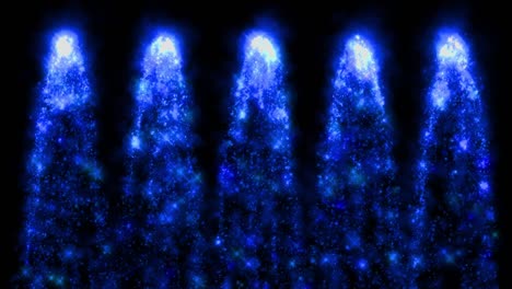 chispas de fuego partículas de color animación gráficos de movimiento