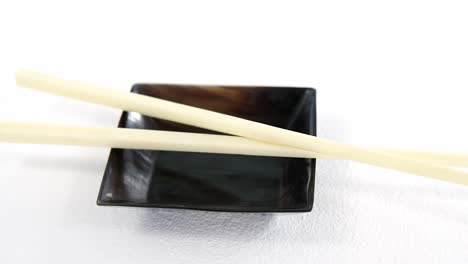 chopsticks with bowl