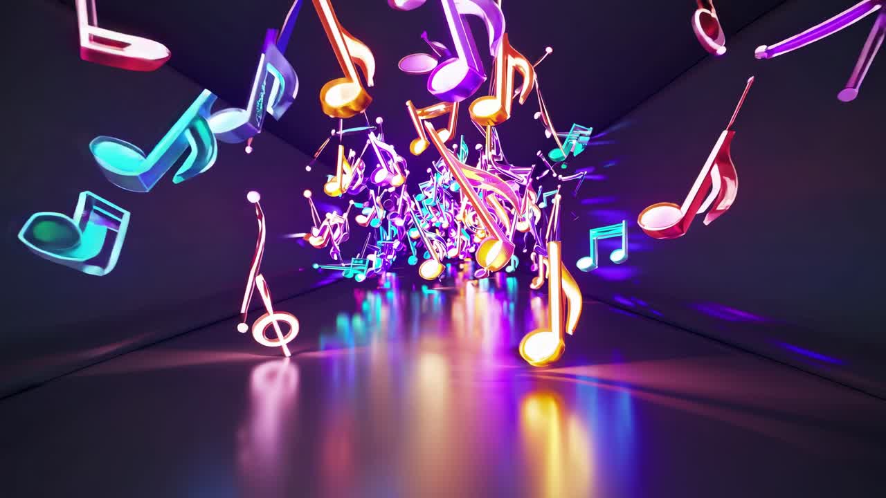 Abstract Music Notes