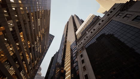 Arquitectura-Moderna-De-La-Ciudad-De-Rascacielos-Contra-El-Cielo