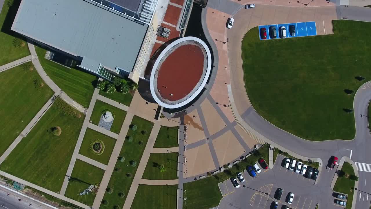 La Municipalità Regionale di Durham, Dipartimento della Salute, Whitby, Vista Aerea dall'Alto, Ontario, Canada.