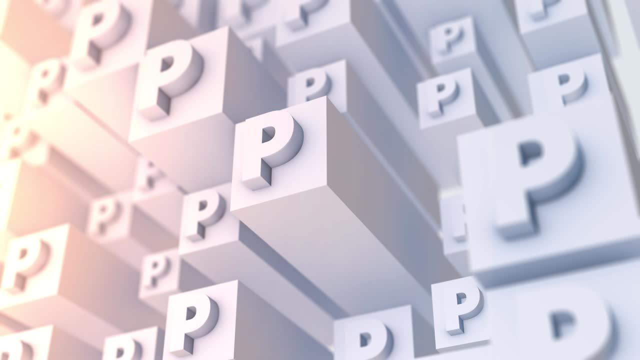 Letter P background (loopable)