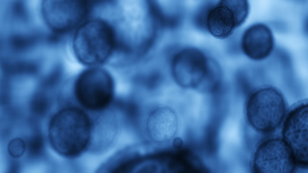 bacterias, microscopio y investigación de virus en el laboratorio