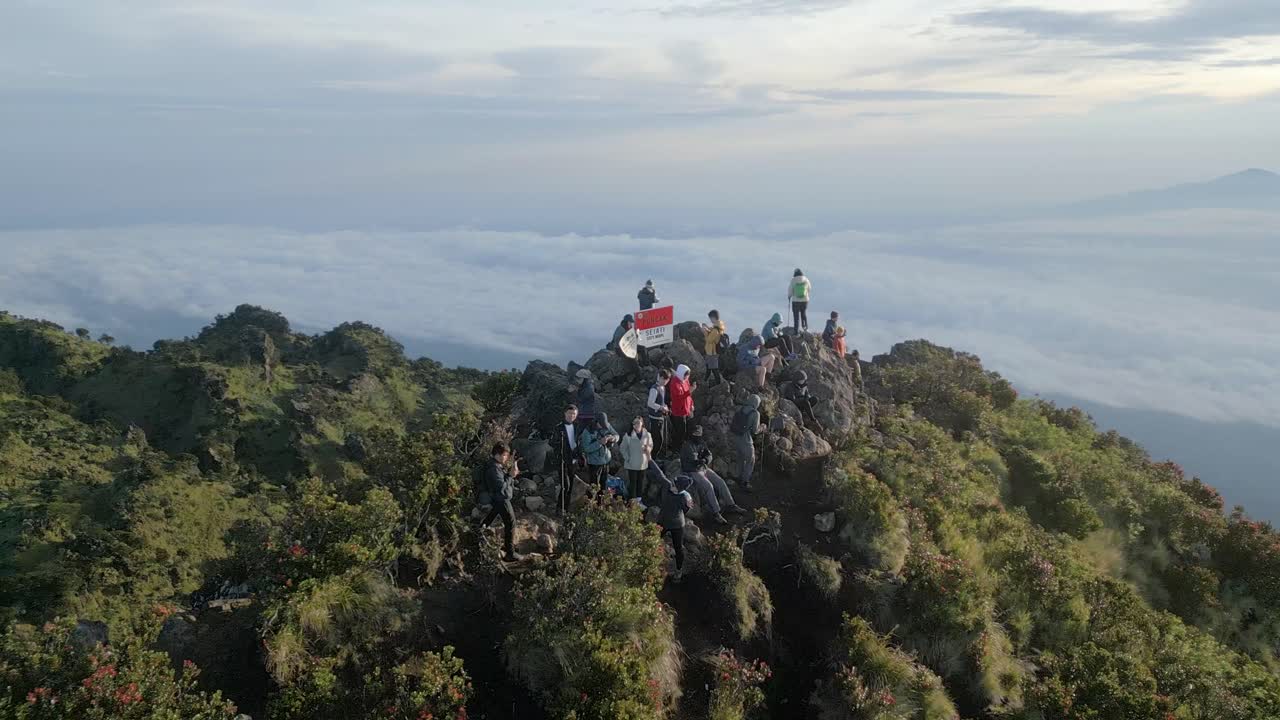 Central Java Volcano Sindoro Sumbing Mountain