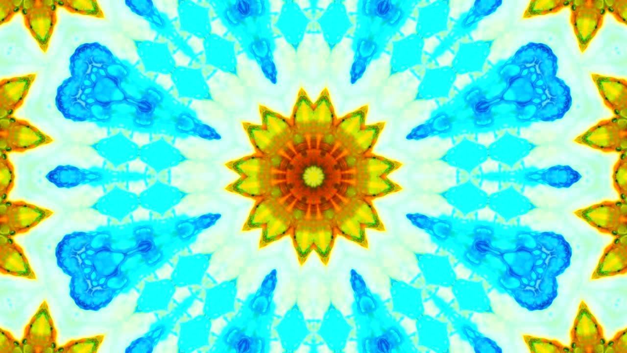 movimiento de fondo de kaleidoscopio abstractamente colorido