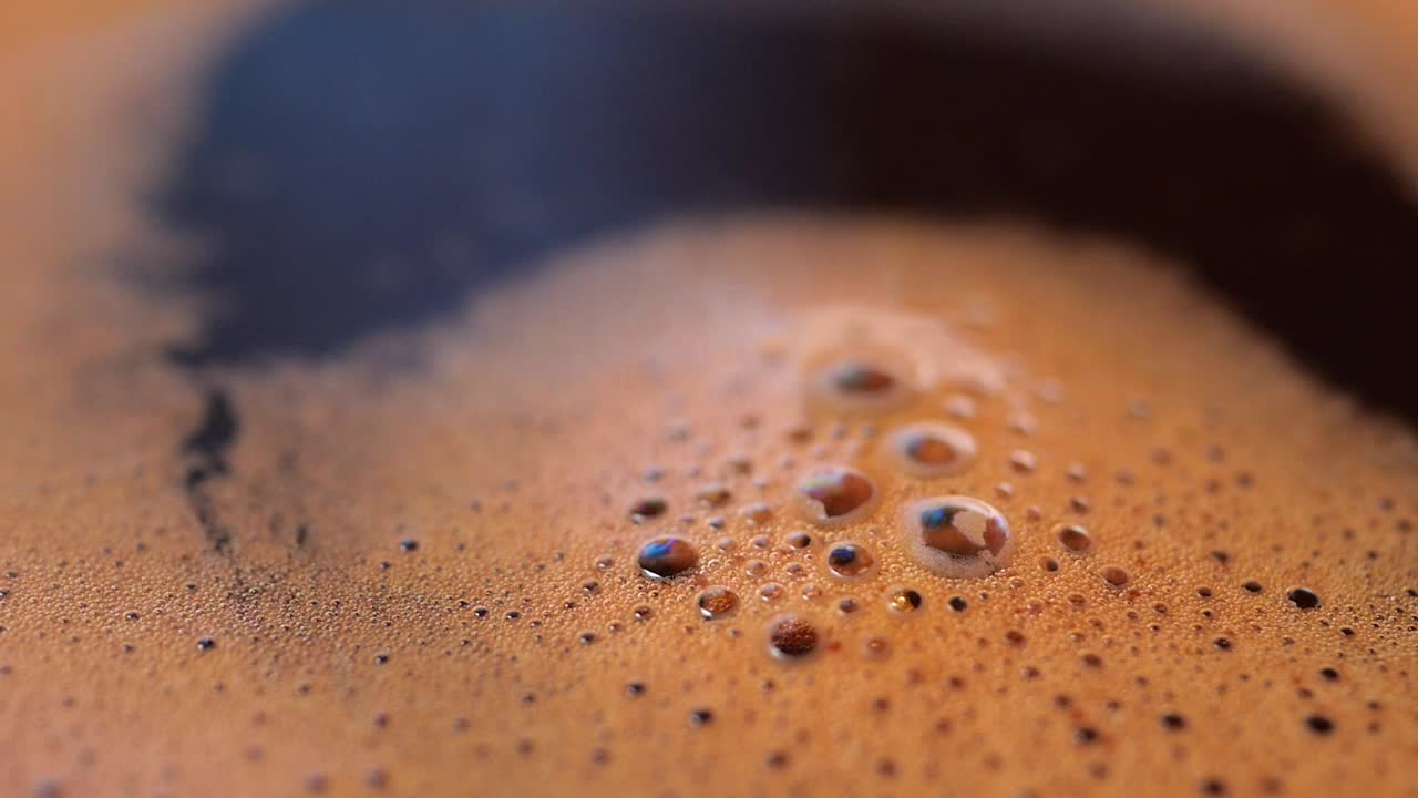 Close-up of Coffee Foam