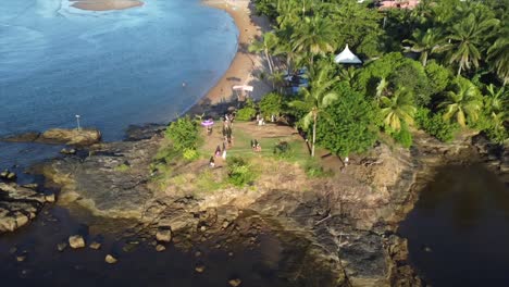 Itacare,-Brasil-Por-Drone-4k-Océano-Atlántico-Brasileño-Desde-El-Cielo-4