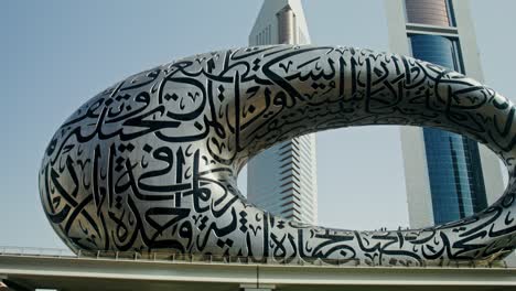 the museum of the future sculpture in dubai