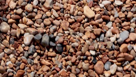 close-up view of pebbles on brighton beach