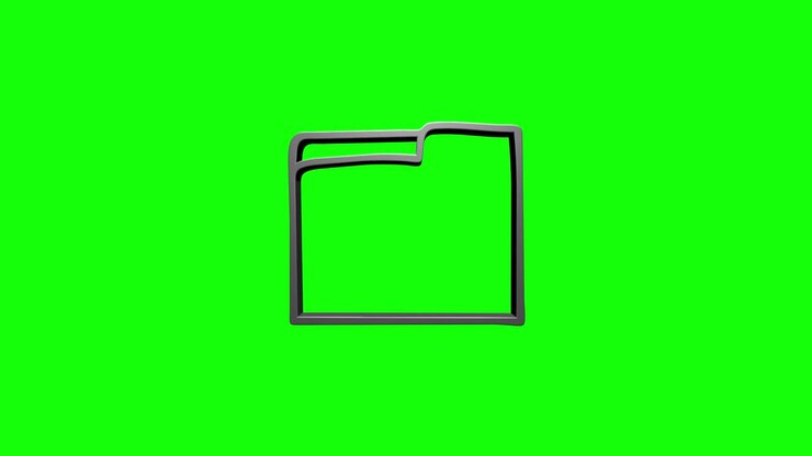 Social media icon design. Outline web icon. Motion graphics.