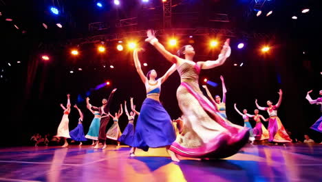 colorful ethnic dance performance