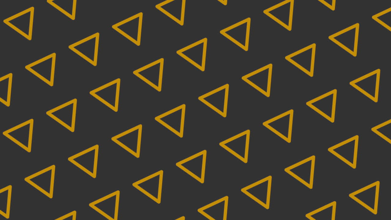 Yellow triangles seamless geometric pattern