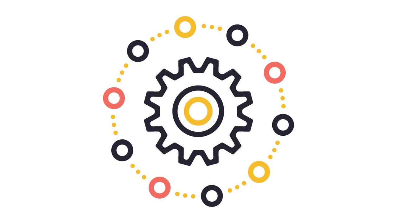 animación del icono de la línea de colaboración