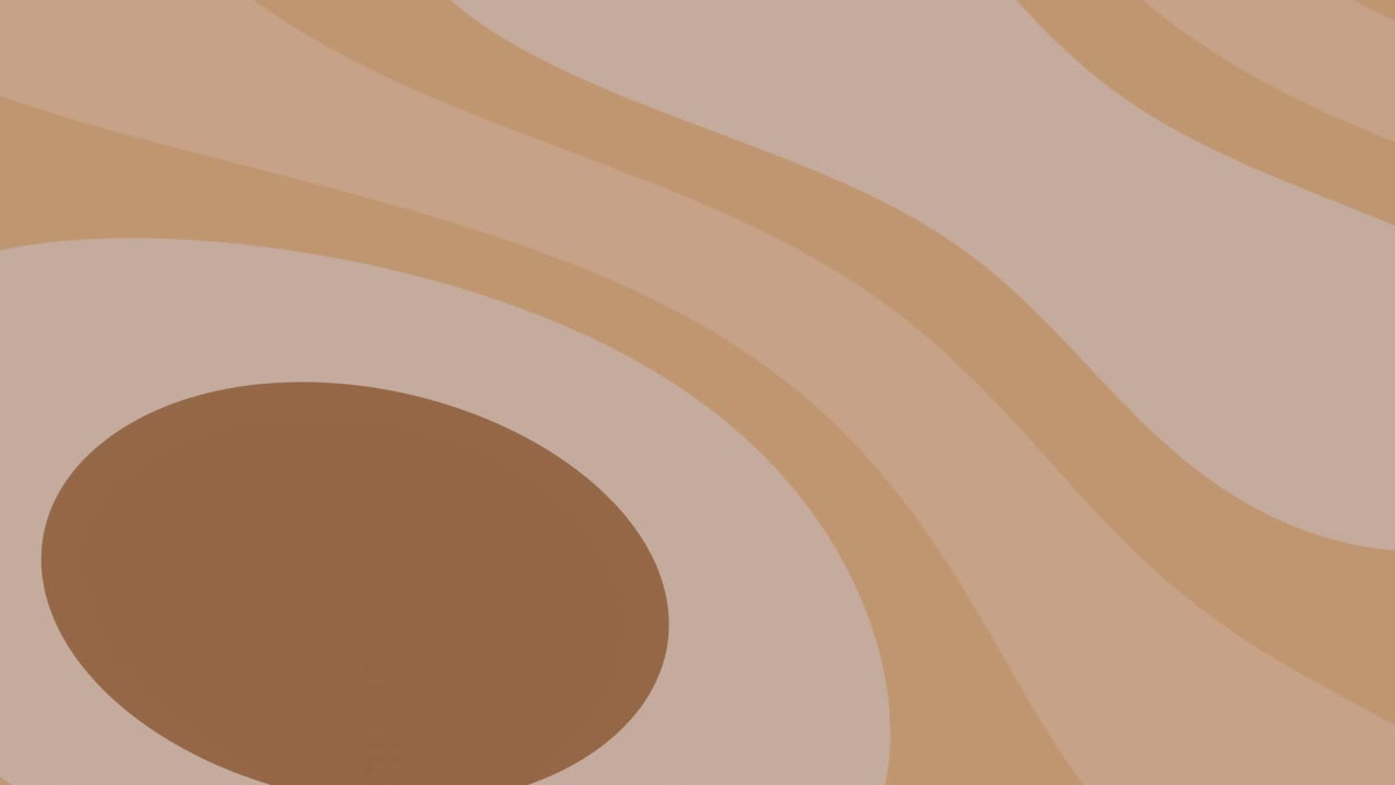 Abstrakte Animation in Schokoladen- oder Karamellfarben. Nahtloses Looping