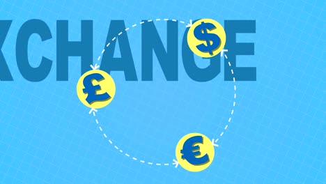 money exchange international business concept loop