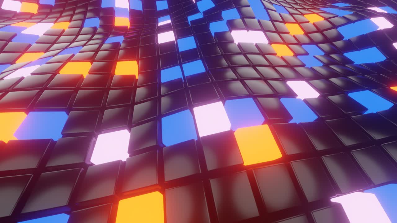 fondo dorado hexagonal con bucle móvil sin costuras,