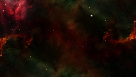 Vuelo-Espacial-A-Través-De-La-Nebulosa-4k