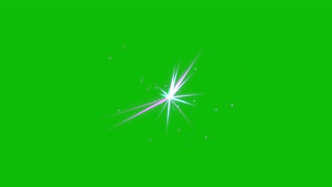 Visual-effects,-VFX,-star-glowing-on-green-screen-3D-animation