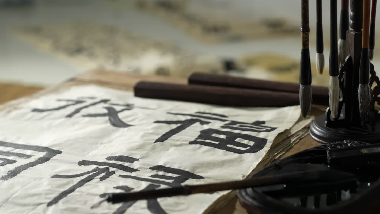 Chinese calligraphy scene text, traditional eastern ancient prose with brush and ink, cultural art with oriental culture artifacts, preserved in the Temple of Confucius
