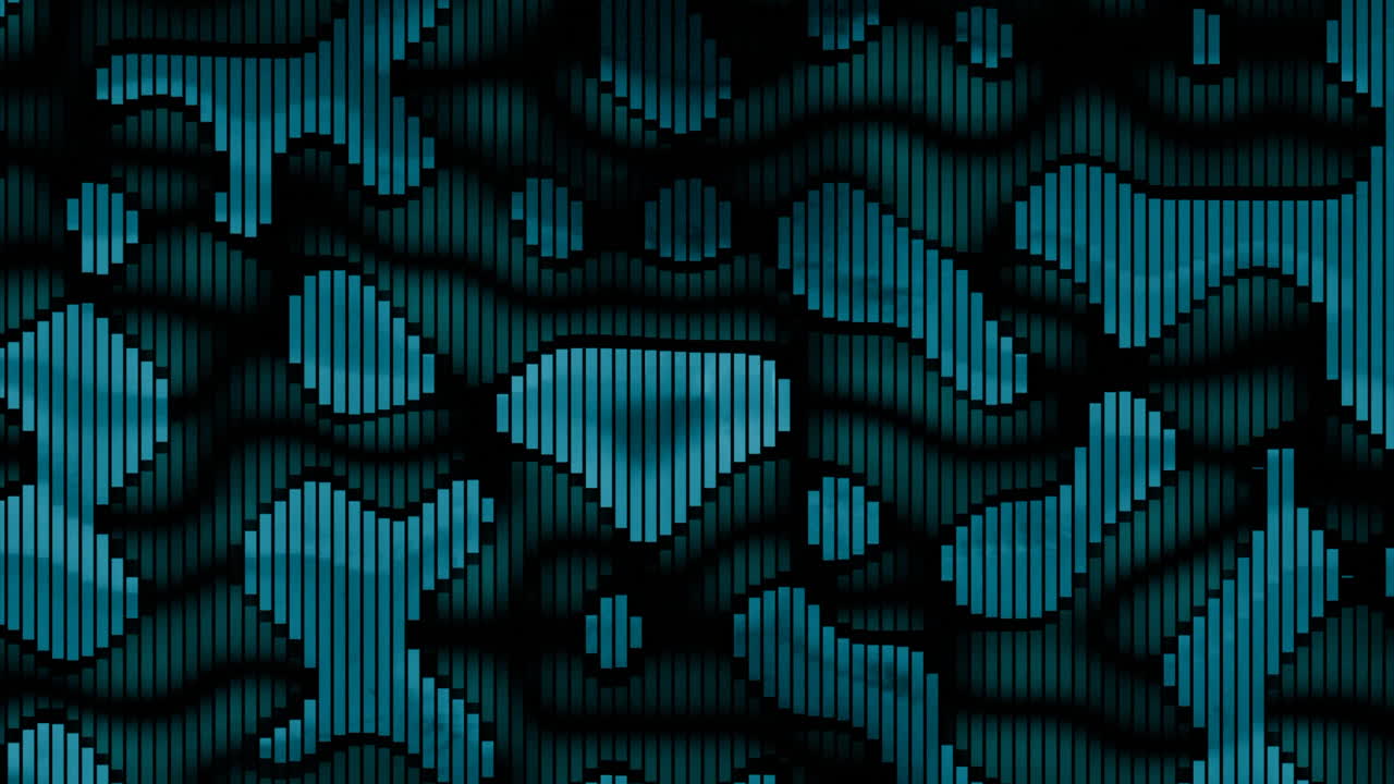 Abstract Teal Pattern with Vertical Lines