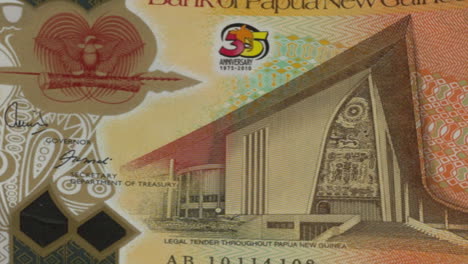 details of a papua new guinea kina banknote