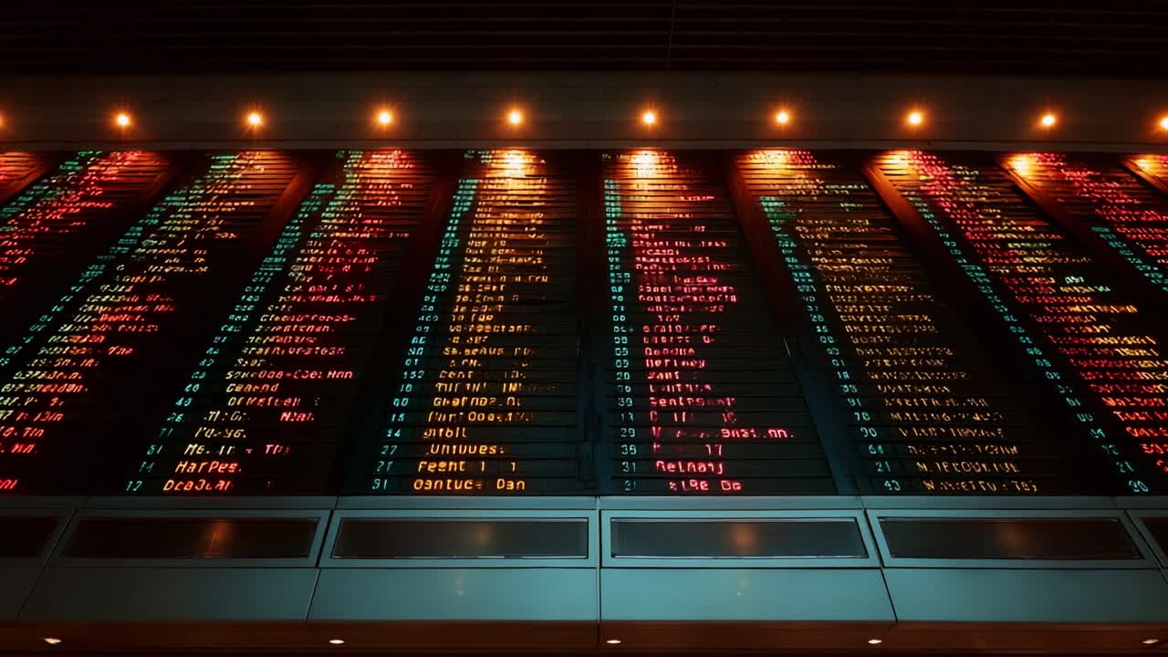A vibrant display of racing odds illuminated on a large electronic board, showcasing dynamic information and changing prices in a bustling environment of betting and excitement
