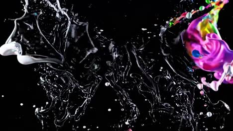 colorful paint explosions