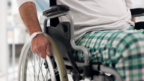 Rollstuhl,-Krank-Und-Nahaufnahme-Eines-Patienten