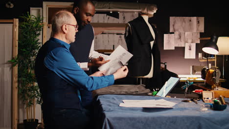 senior tailor teaching trainee skills