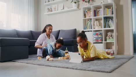 family fun time at home