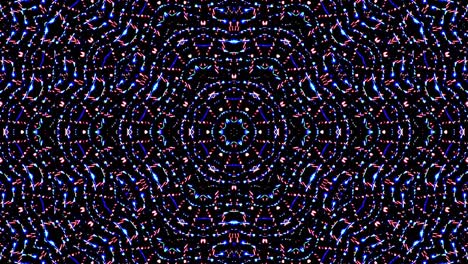 hermoso caleidoscopio abstracto brillante colorido conjunto de luz movimiento suave