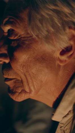 elderly men in conversation
