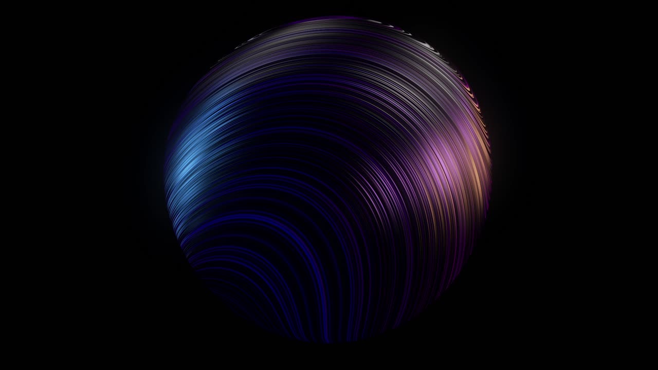 esfera abstractamente colorida